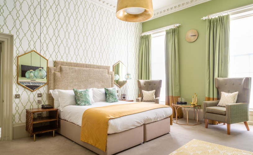 Bedroom at The Queensberry Hotel